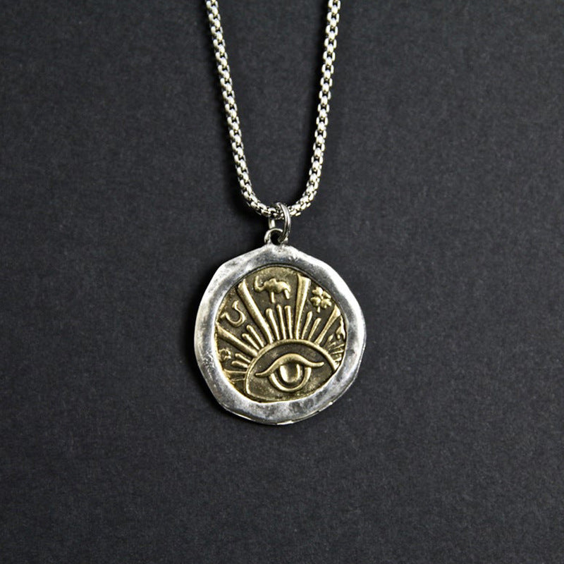 Evil Eye Medallion Necklace