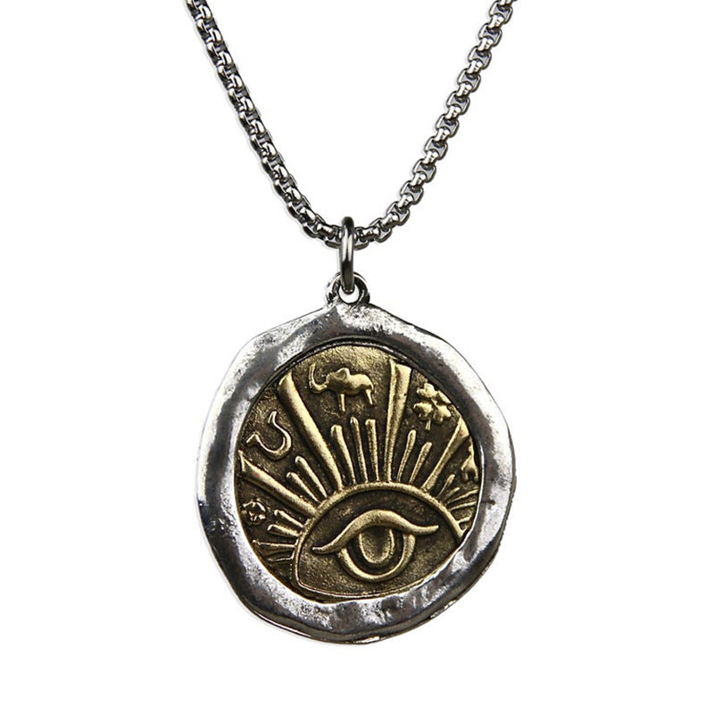 Evil Eye Medallion Necklace