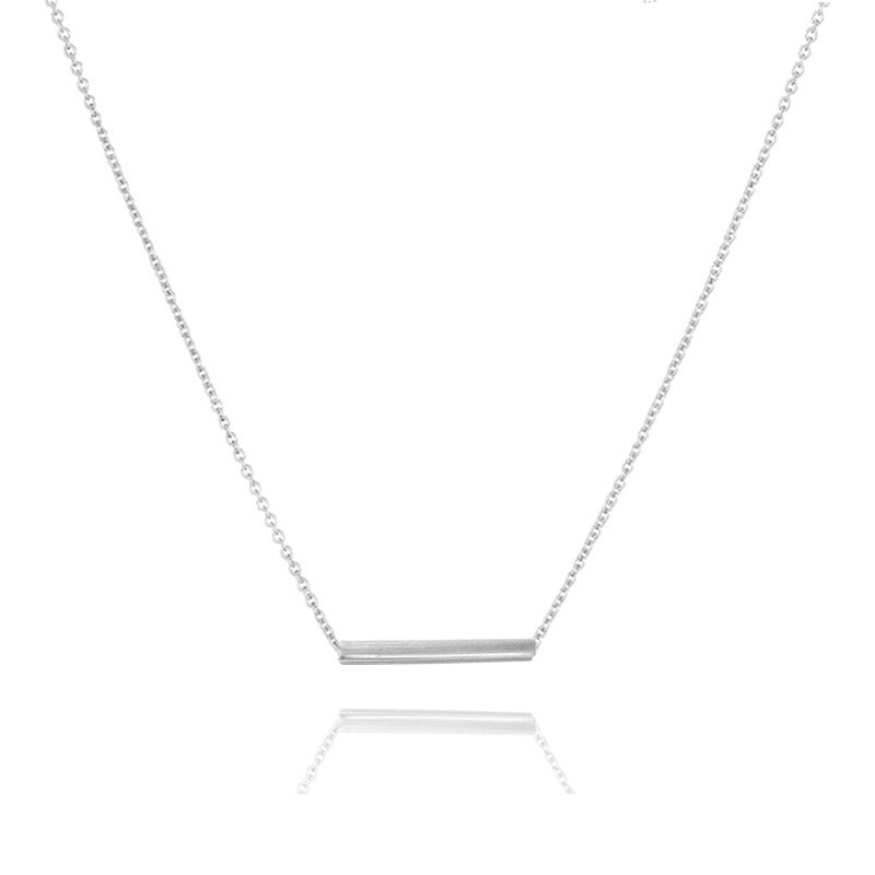 Modern Tube Charm Necklace