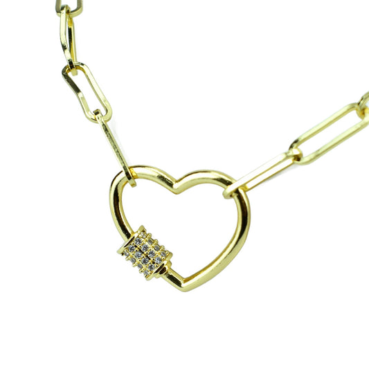 Buckle Heart Necklace