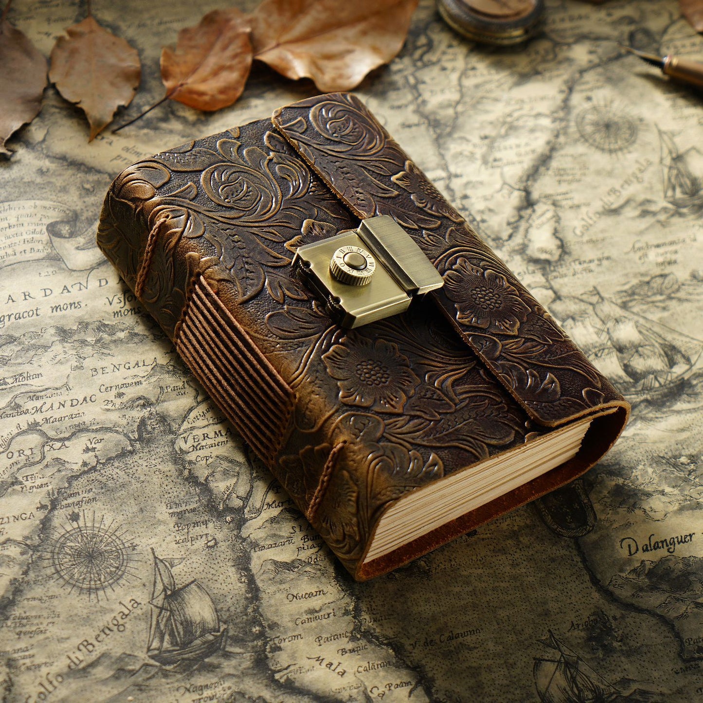 A5 Vintage Style Cowhide Journal