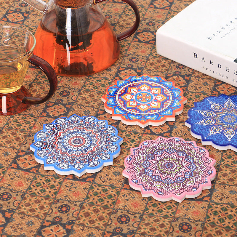 Ceramic Mandala Coaster