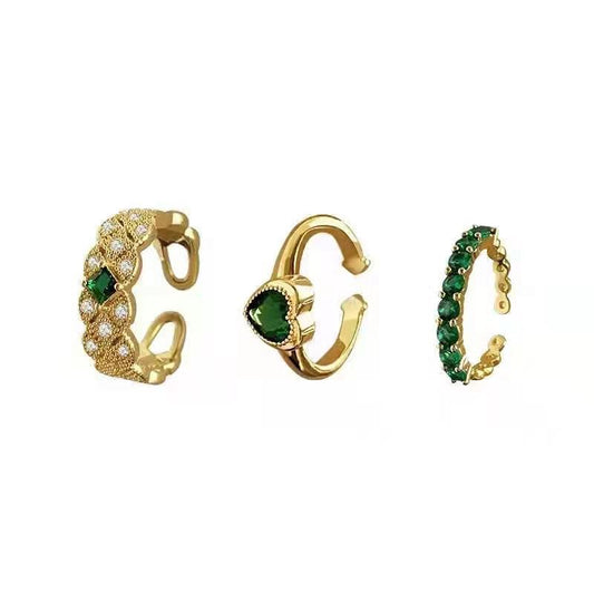 Emerald Zirconium Ring Collection