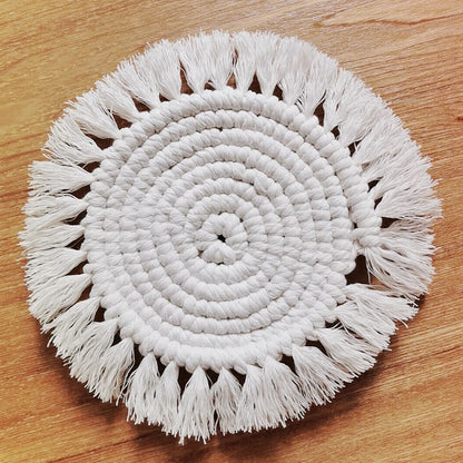 Hand Woven Bohemian Coaster (Individual or Set of 4)