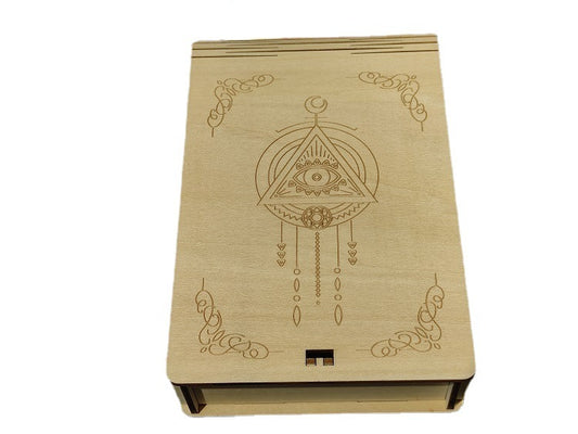 Wooden Tarot Card Storage Box