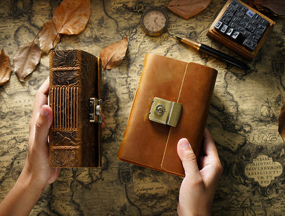 A5 Vintage Style Cowhide Journal