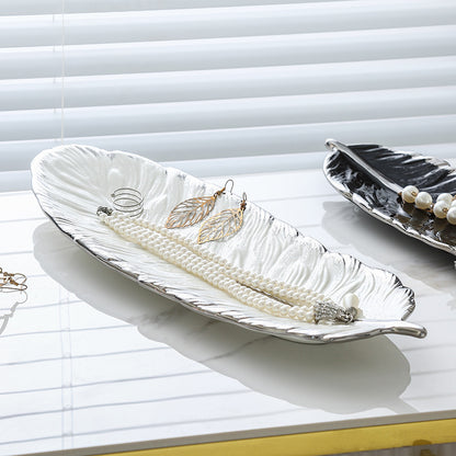 Feather Design Jewellery Tray