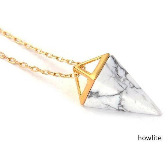 18K Gold Plated Healing Crystal Necklace