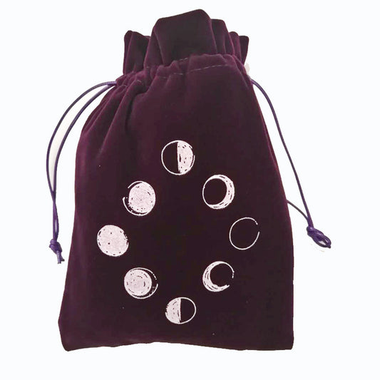 Lunar Eclipse Purple Tarot Card Storage Bag