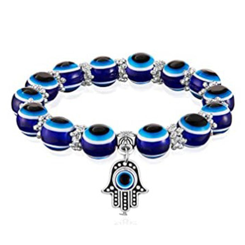 Evil Eye Glass Necklace/Bracelet