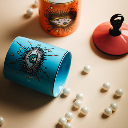 Evil Eye Ceramic Canister/Jar