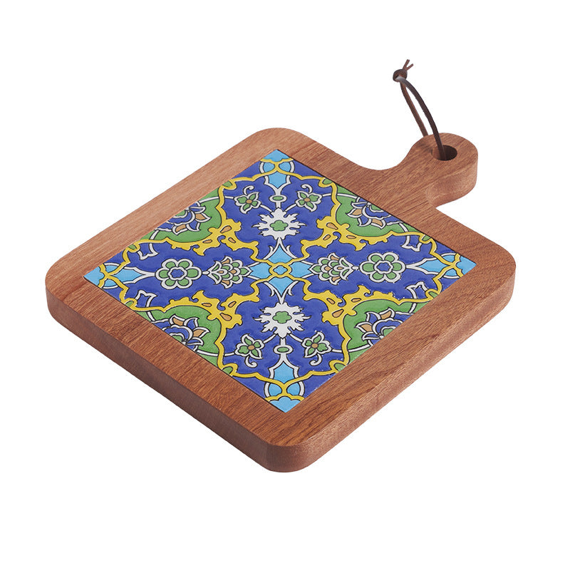 Moroccan Tile Timber Coaster