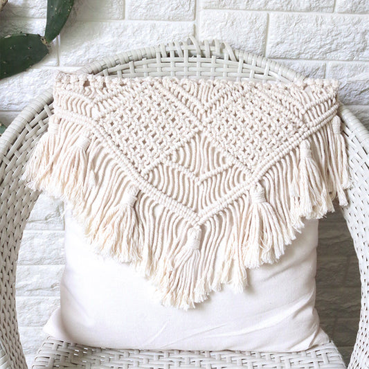 Boho Chic Knitted Cushion Cover