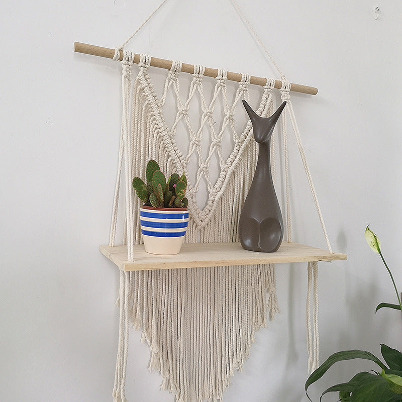 Wall Hanging Tapestry with Shelf