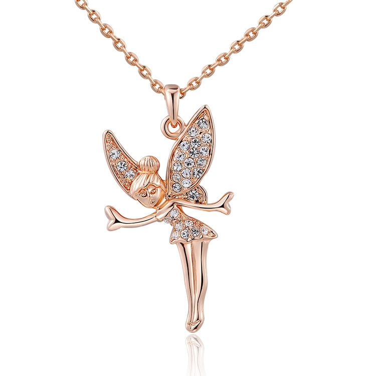 Rose Gold Style Fairy Necklace