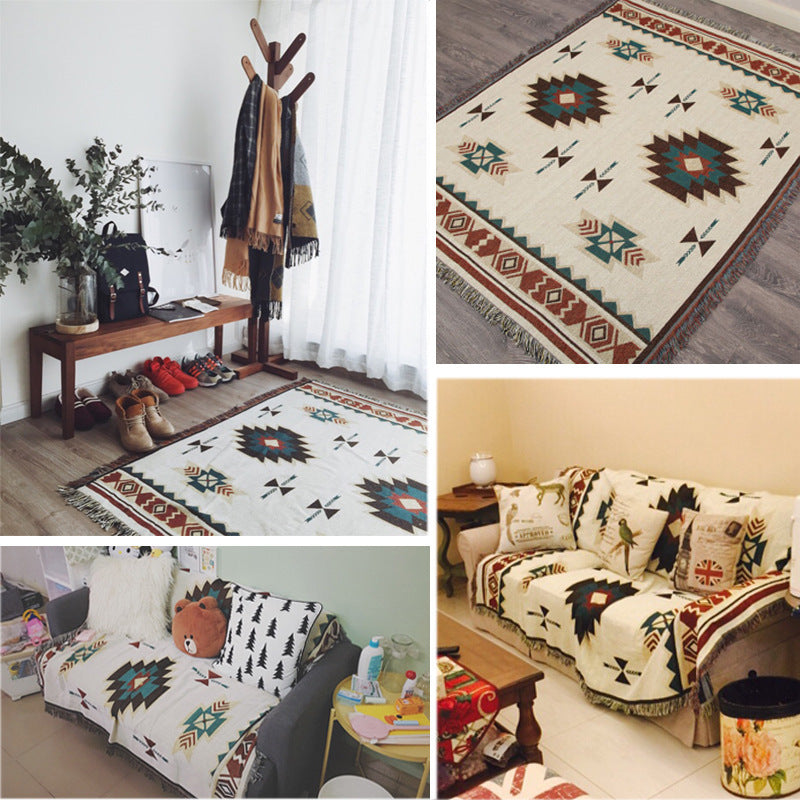 Geometric Traditional Pattern Blanket/Tapestry