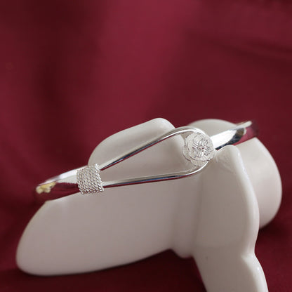 Rose Bling Silver Bracelet