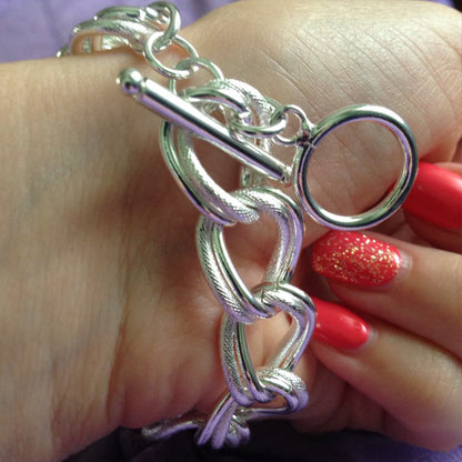 Chunky Silver Chain Bracelet