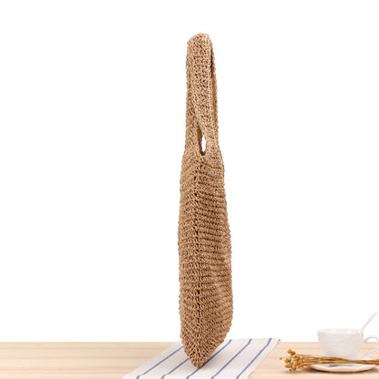 Woven Straw Shoulder Bag