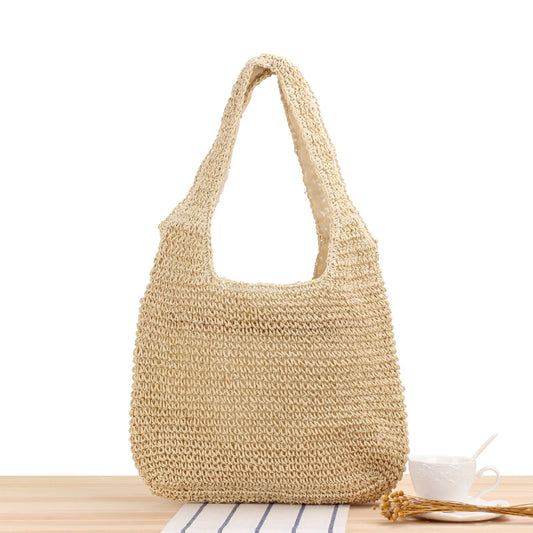 Woven Straw Shoulder Bag