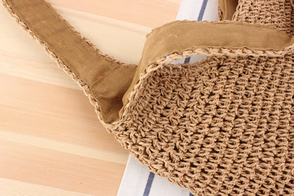 Woven Straw Shoulder Bag