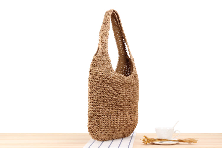 Woven Straw Shoulder Bag