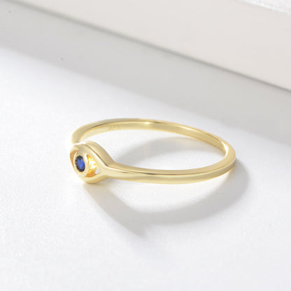 Gold/Silver Evil Eye Ring