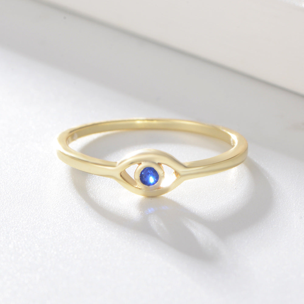 Gold/Silver Evil Eye Ring