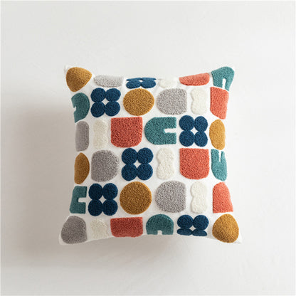 Geometric Embroidered Cushion Cover Collection