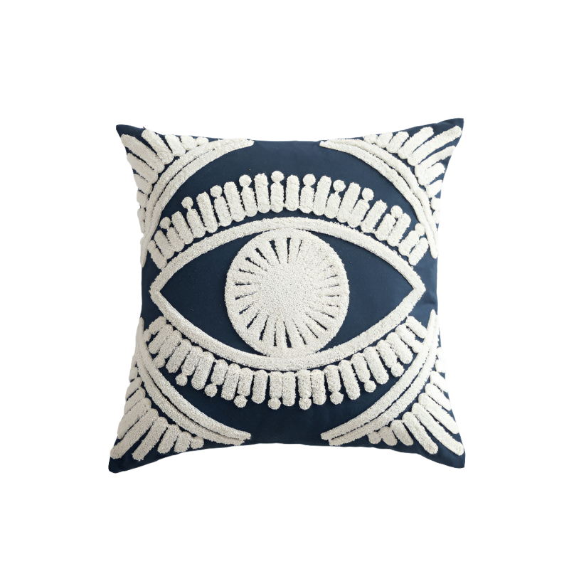 Geometric Embroidered Cushion Cover Collection