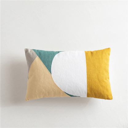 Geometric Embroidered Cushion Cover Collection