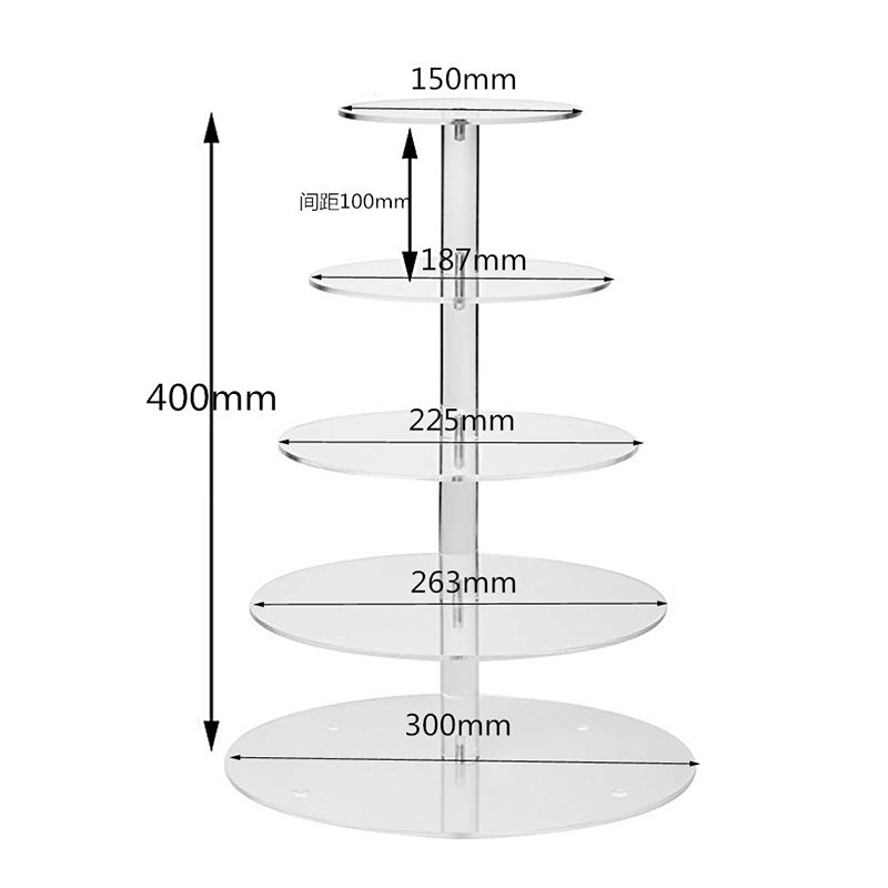 Acrylic Cake Stand (3 Size Options)