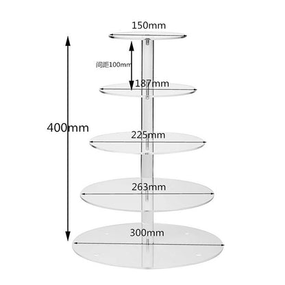 Acrylic Cake Stand (3 Size Options)