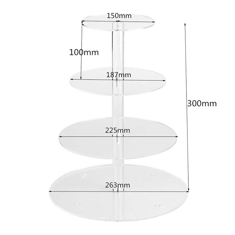 Acrylic Cake Stand (3 Size Options)