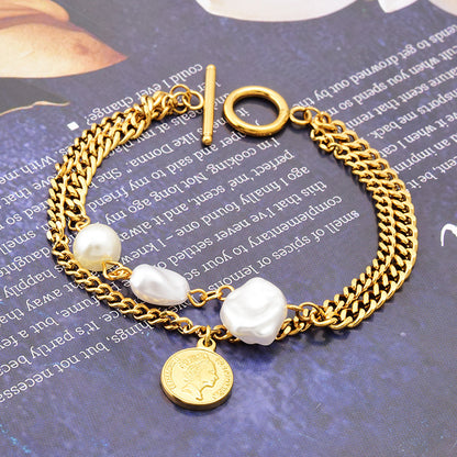 Chunky Coin Bracelet