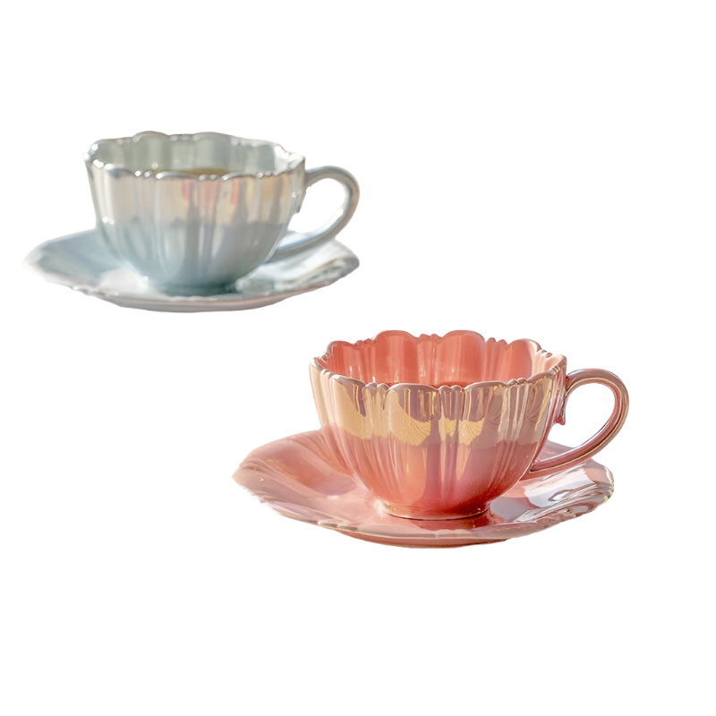 Pearlescent Shell Tea Cup