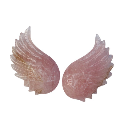 Rose Crystal Angel Wings Ornament