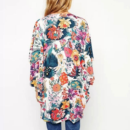 Floral Print Kimono/Cardigan