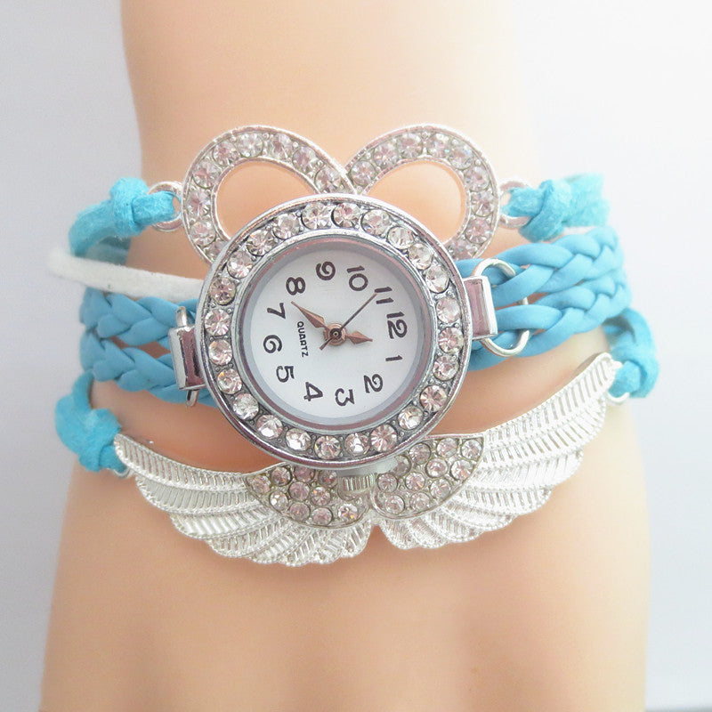 Infinity Angel Wing Layered Watch