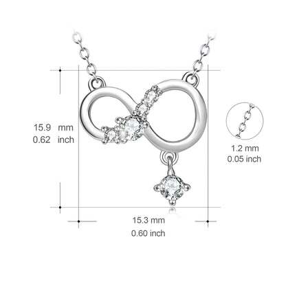 925 Silver Infinity Necklace