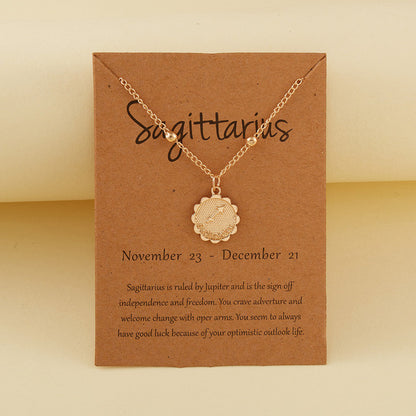 Star Sign Coin Necklace