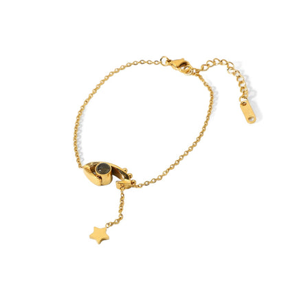 18K Gold Plated Evil Eye Star Bracelet