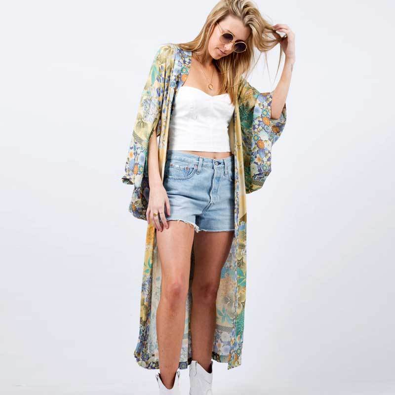 Sunshine Floral Robe/Kimono