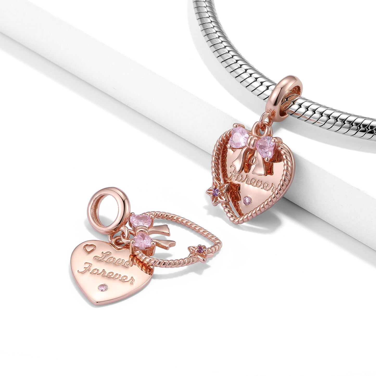 Love Forever Rose Gold Charm