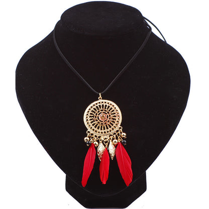 Feather Tassel Necklace