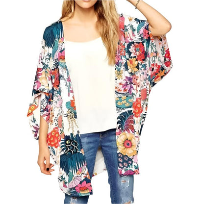 Floral Print Kimono/Cardigan