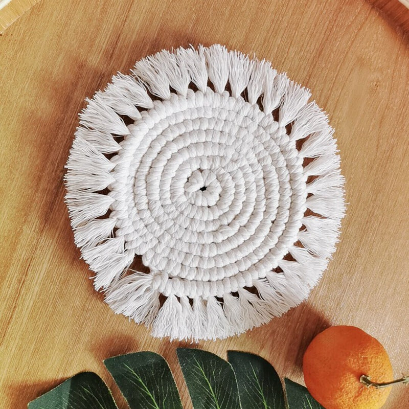 Hand Woven Bohemian Coaster (Individual or Set of 4)