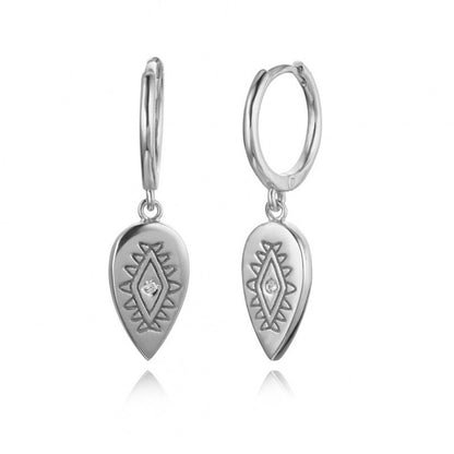 Teardrop Evil Eye Earrings