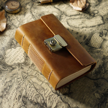 A5 Vintage Style Cowhide Journal