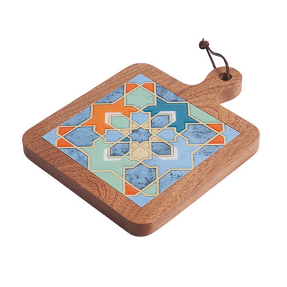 Moroccan Tile Timber Coaster